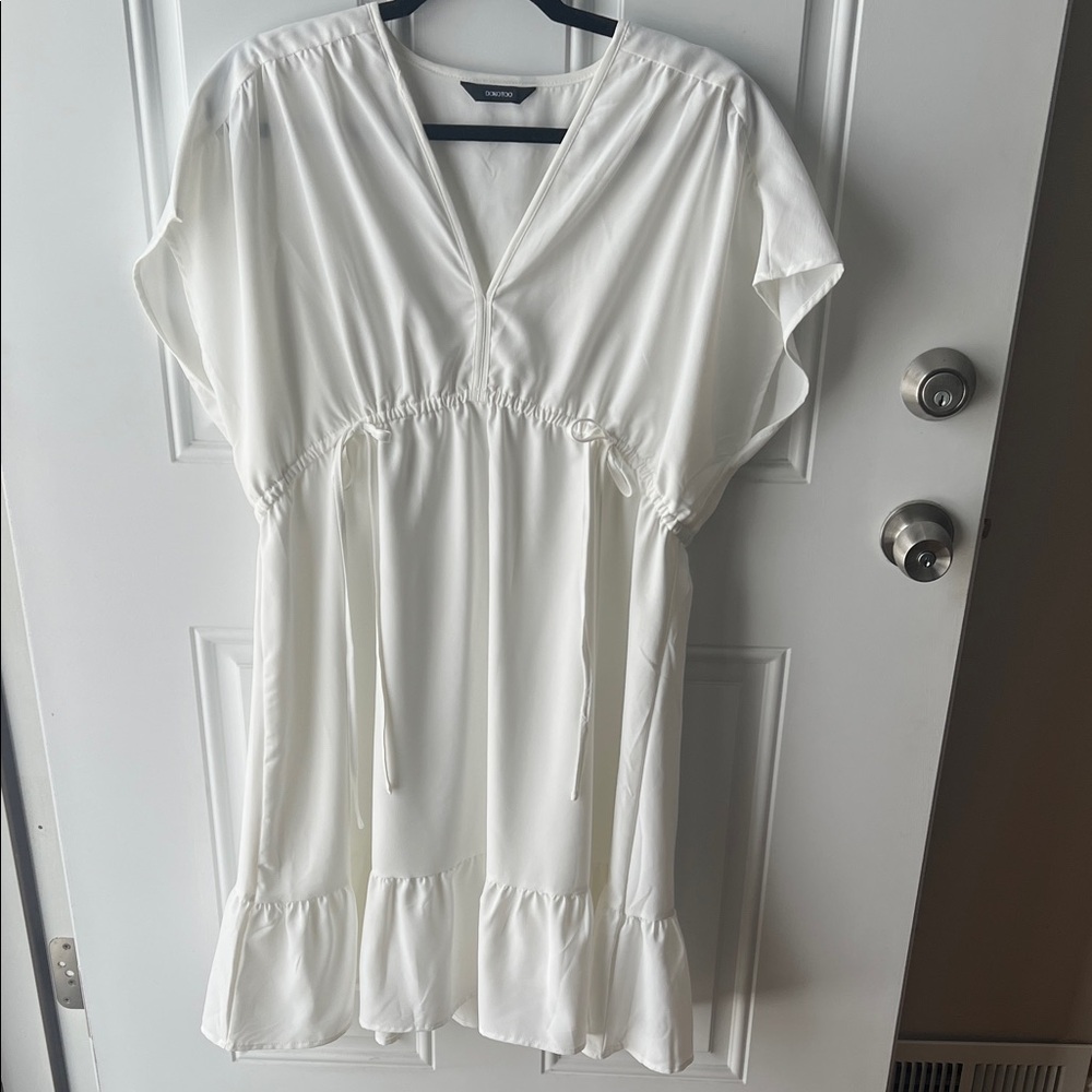 Elegant White Women's Dress